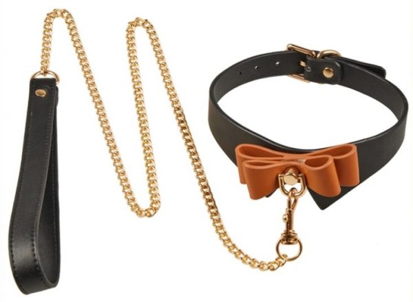 Collier et Laisse Butler Noir et Marron – Image 5