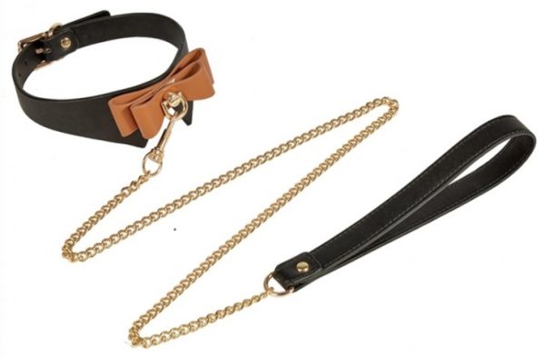 Collier et Laisse Butler Noir et Marron – Image 6