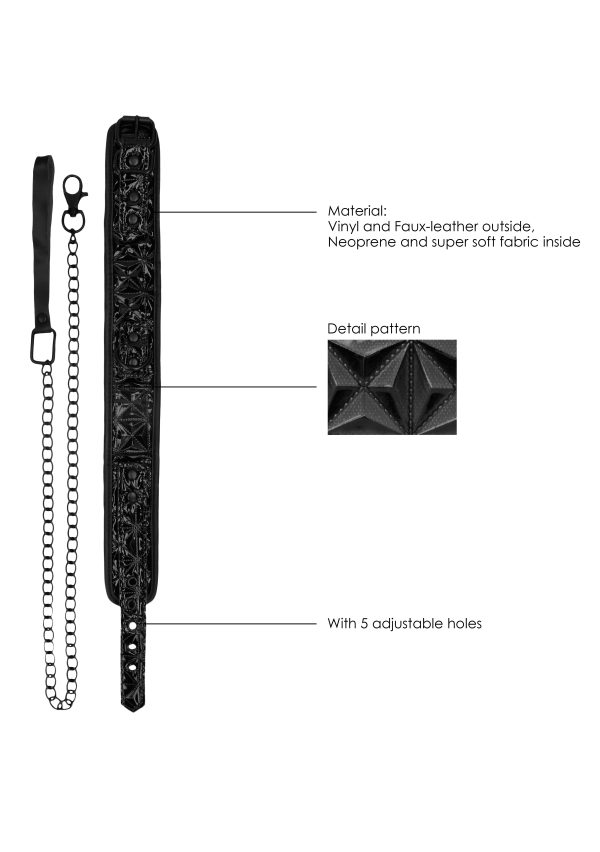 Collier et Laisse Luxury Noir – Image 4