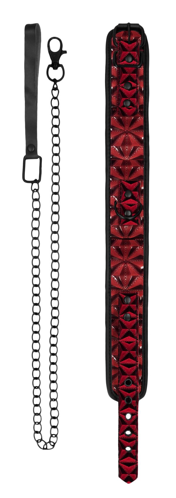 Collier et Laisse Luxury Rouge – Image 3