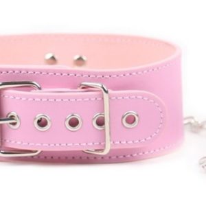 Collier et Laisse Pin Lock Rose