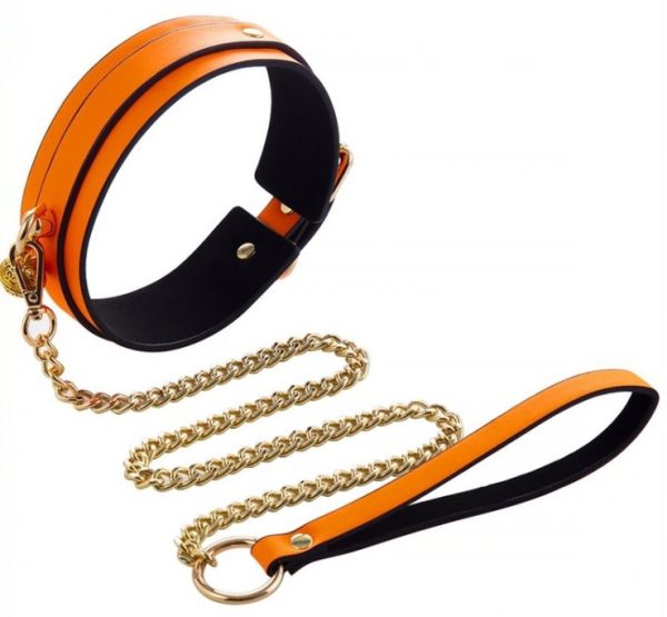 Collier-Laisse Phosphorescent Luminous Orange – Image 2