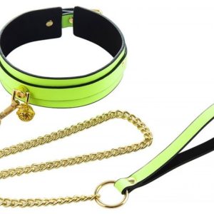 Collier-laisse phosphorescent Luminous Vert