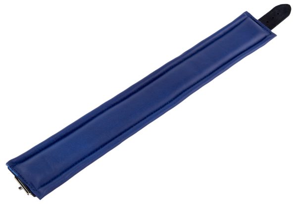 Collier rembourré en cuir 3 Anneaux D Bleu – Image 5