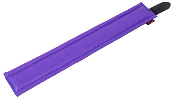 Collier rembourré en cuir 3 Anneaux D Violet – Image 4