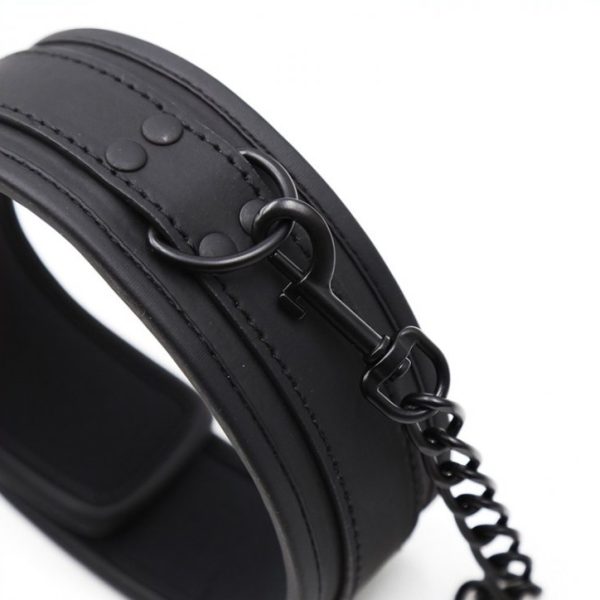 Collier Soumission avec laisse Noir – Image 3