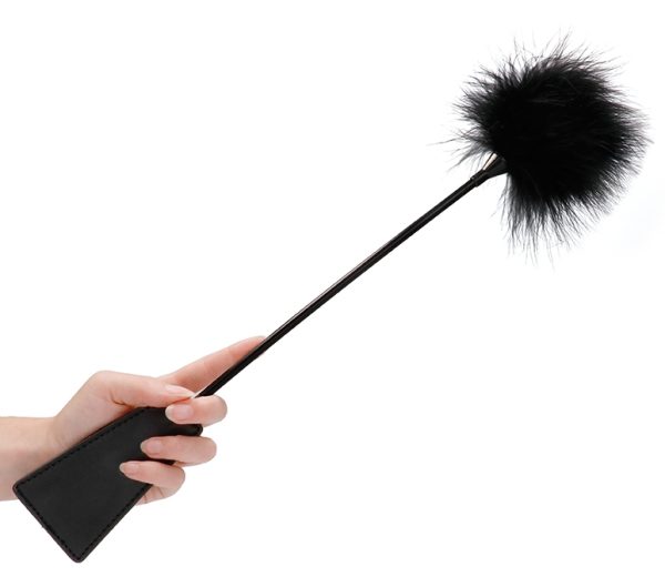 Cravache et Plumeau Ouch 43cm Noir – Image 2