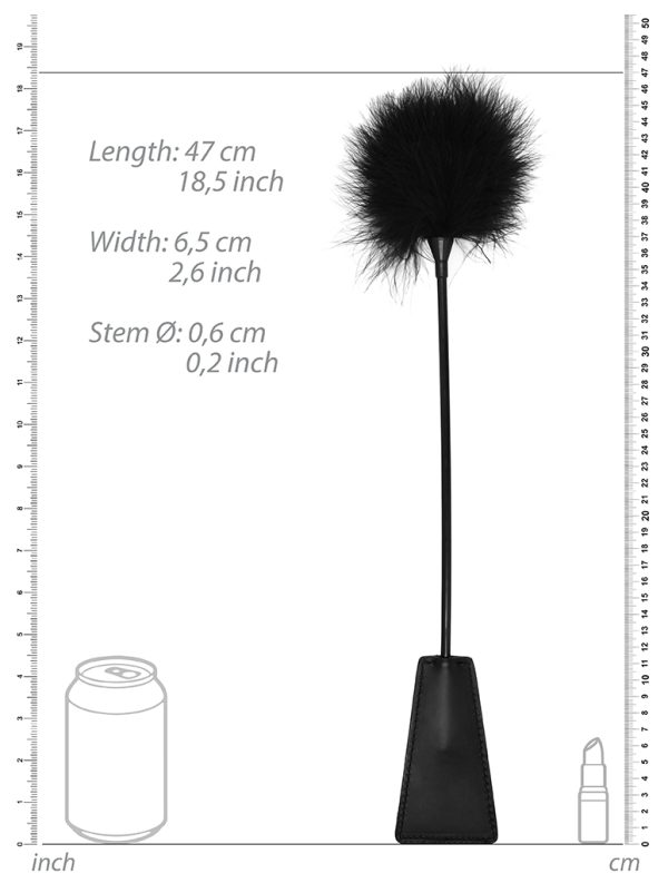 Cravache et Plumeau Ouch 43cm Noir – Image 4