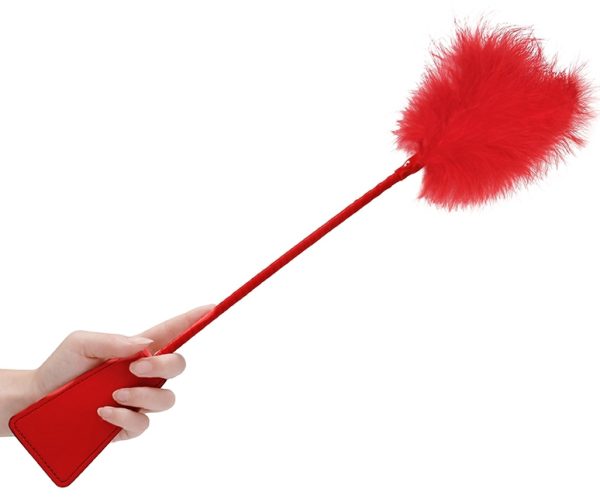 Cravache et Plumeau Ouch 43cm Rouge – Image 2