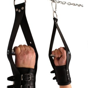 Deluxe menottes suspension en cuir - Mains
