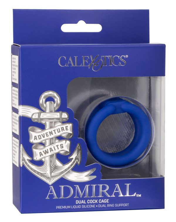 Double Cockring Dual Cock Cage Admiral 32mm – Image 2