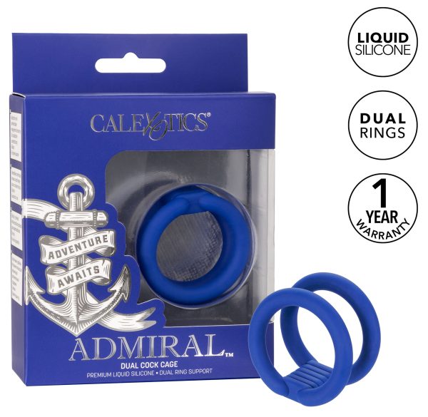 Double Cockring Dual Cock Cage Admiral 32mm – Image 5