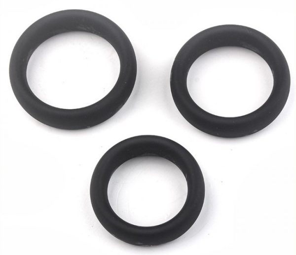 Kit de 3 cockrings silicone Thick Set – Image 2