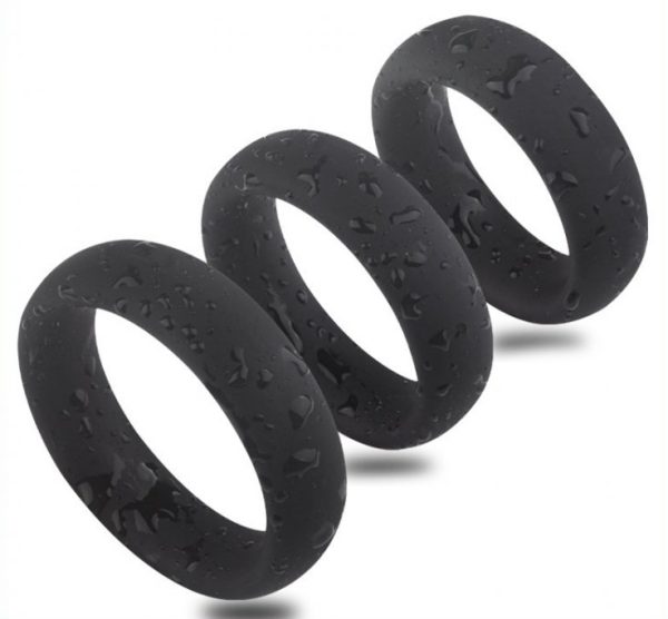 Kit de 3 cockrings silicone Thick Set – Image 3