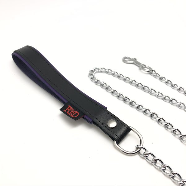 Laisse avec poignée Cuir 1m Noir – Image 4