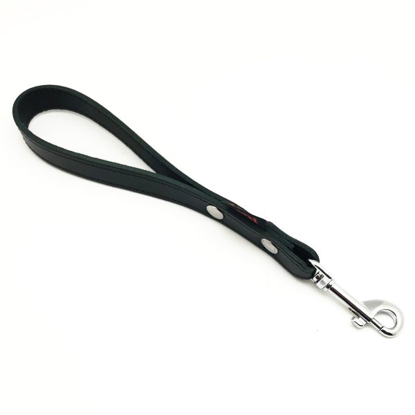 Laisse courte en cuir Noire – Image 4