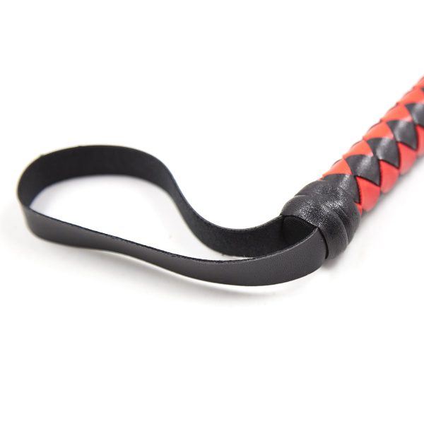 Long fouet Whip Duo 190cm Noir et Rouge – Image 5