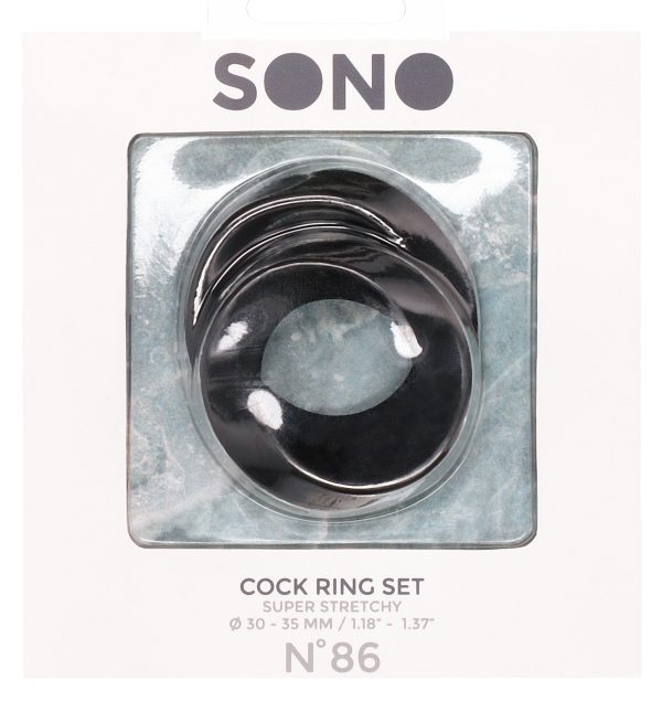 Lot de 2 cockrings en silicone Twist Sono n°86 – Image 2