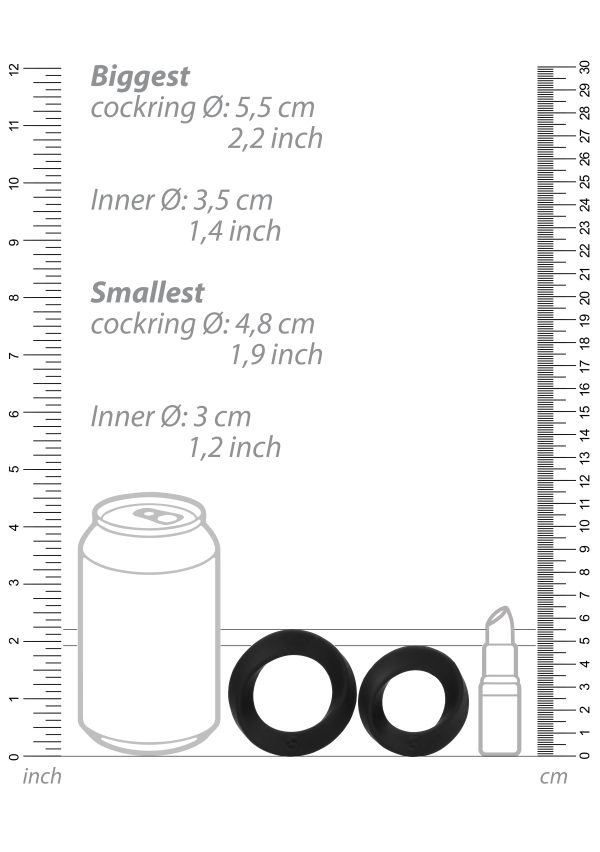 Lot de 2 cockrings en silicone Twist Sono n°86 – Image 11