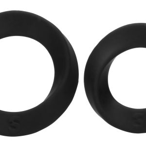 Lot de 2 cockrings en silicone Twist Sono n°86