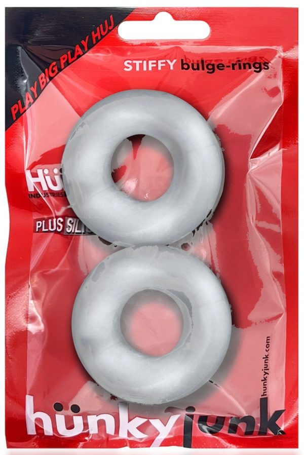 Lot de 2 cockrings Stiffy Bulge Transparents – Image 2