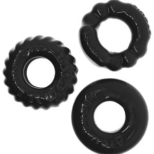 Lot de 3 Cockrings Bonemaker Noirs