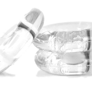 Lot de 3 cockrings Chubby Transparents