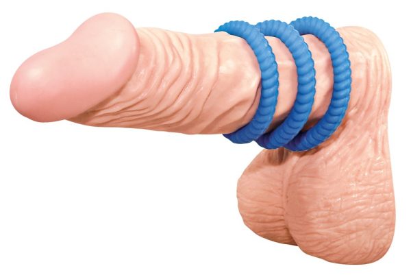 Lot de 3 cockrings Lust Bleus – Image 3