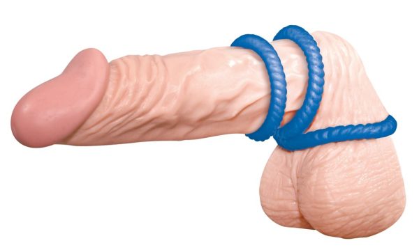Lot de 3 cockrings Lust Bleus – Image 4