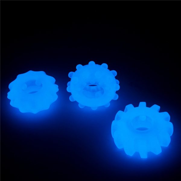 Lot de 3 cockrings phosphorescents Lumino 4cm – Image 15