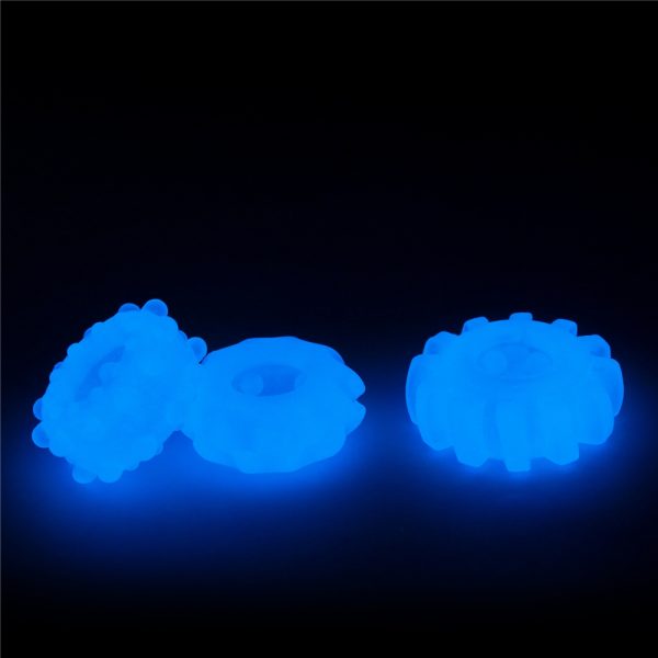 Lot de 3 cockrings phosphorescents Lumino 4cm – Image 8