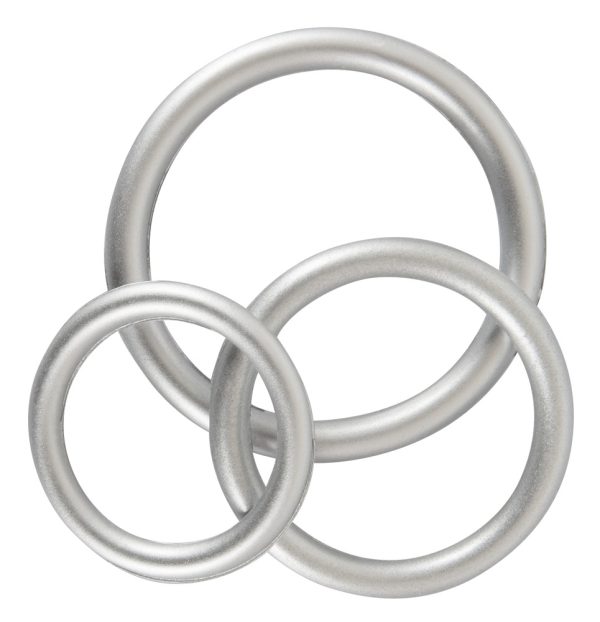 Lot de 3 cockrings Silicone Thin Ring Gris – Image 4