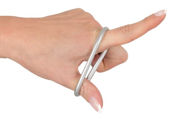 Lot de 3 cockrings Silicone Thin Ring Gris – Image 6