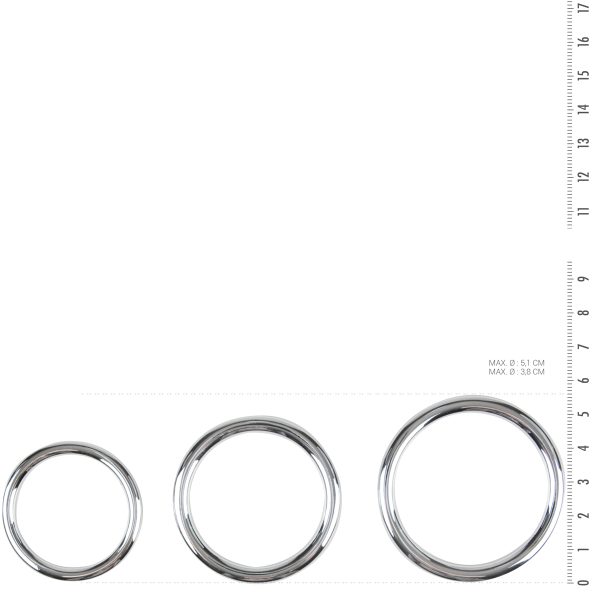 Lot de 3 cockrings Sinner Rings 40 à 50mm – Image 3