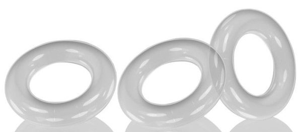 Lot de 3 cockrings Willy Rings Transparents
