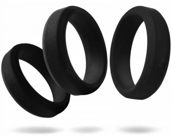 Lot de 6 cockrings Silicone Hyperion Noir – Image 3