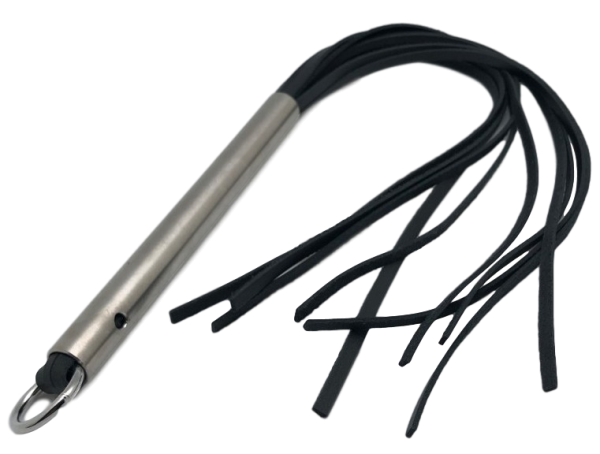 Martinet 12 brins en cuir - Manche Alu - 53cm