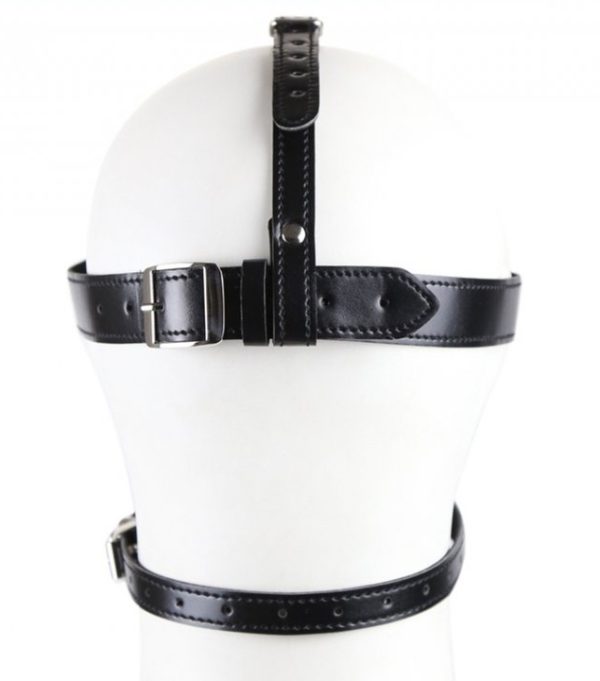 Masque avec Baillon Boule Gag Bling Noir – Image 2