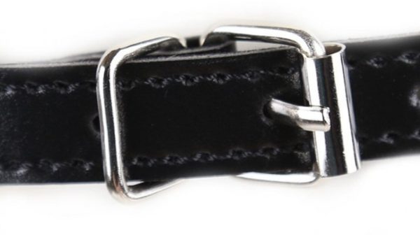 Masque avec Baillon Boule Gag Bling Noir – Image 3