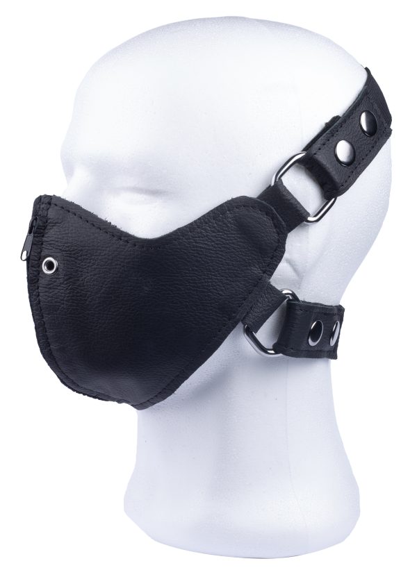 Masque en cuir avec Zip – Image 4