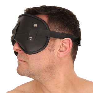 Masque en cuir rembourré Blind Up Noir