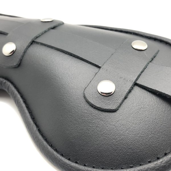 Masque en cuir rembourré Blind Up Noir – Image 6