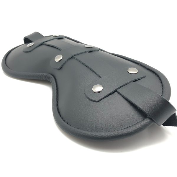 Masque en cuir rembourré Blind Up Noir – Image 7