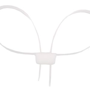 Menottes ajustables Plastique Cuffs Right Blanches x10