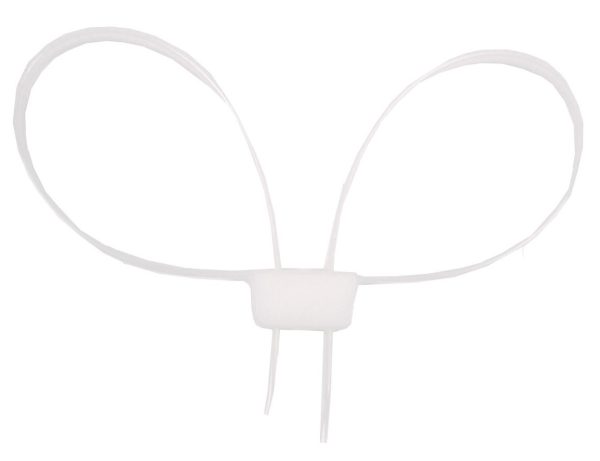 Menottes ajustables Plastique Cuffs Right Blanches x10