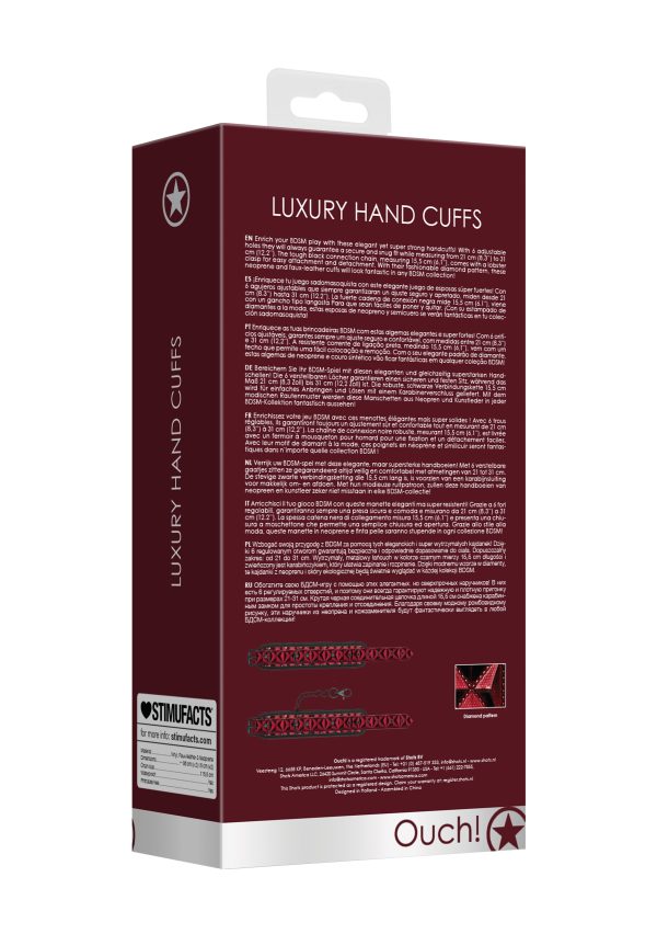 Menottes de poignets Luxury Rouge – Image 9