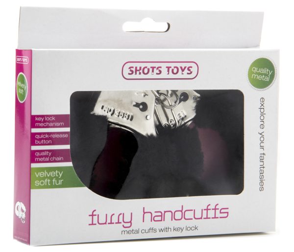 Menottes en fourrure Furry - Black – Image 2