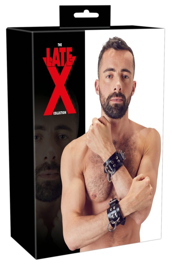 Menottes en latex Heavy noir – Image 2