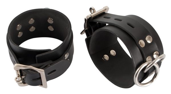 Menottes en latex Heavy noir