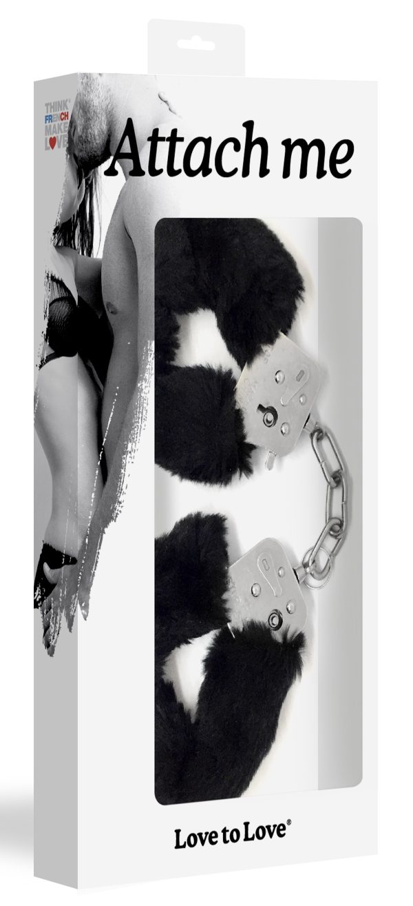 Menottes Fourrure noires ATTACH ME – Image 2
